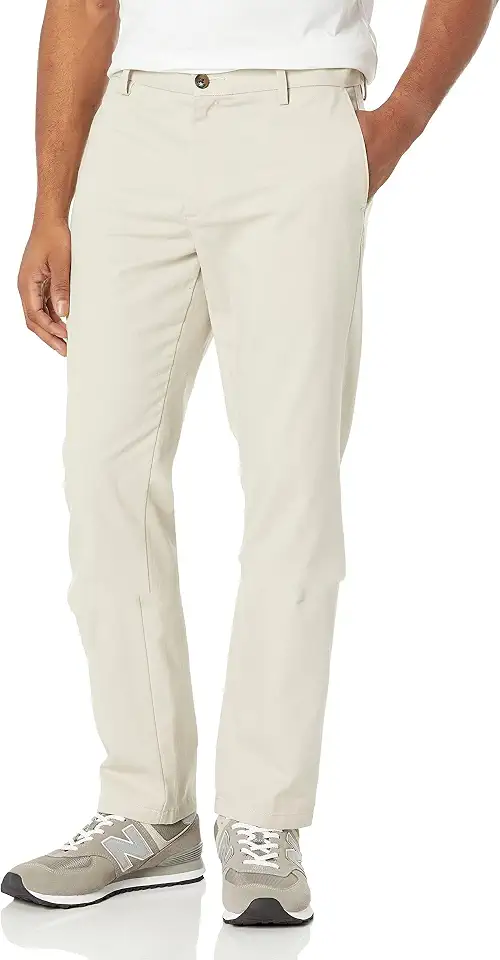 OEKO-TEX STANDARD 100 Amazon Essentials Men's Slim-Fit Wrinkle-Resistant Flat-Front Chino Pant
