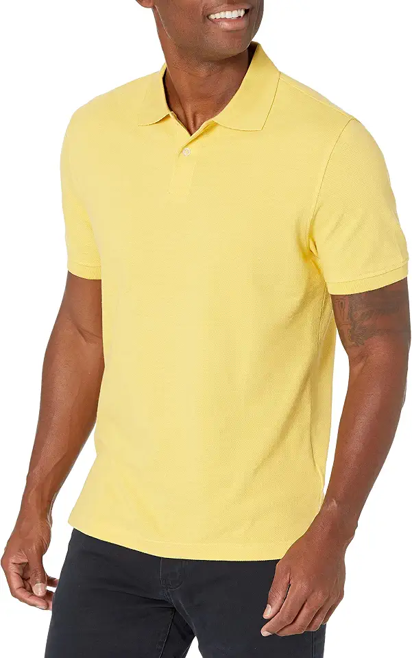 Amazon Essentials Men's Slim-Fit Short-Sleeve Cotton Pique Polo Shirt