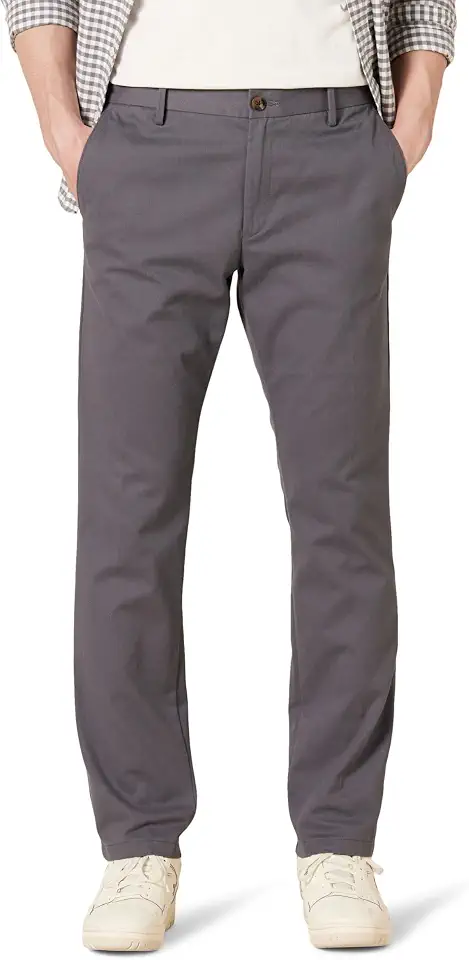 OEKO-TEX STANDARD 100 Amazon Essentials Men's Slim-Fit Wrinkle-Resistant Flat-Front Chino Pant
