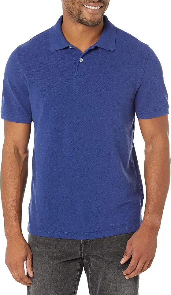 Amazon Essentials Men's Slim-Fit Short-Sleeve Cotton Pique Polo Shirt