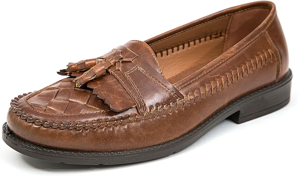 Deer Stags Men’s Herman Kiltie Tassel Dress Loafer for Formal, Dress, Retro Look, Work, Casual /Jet Black