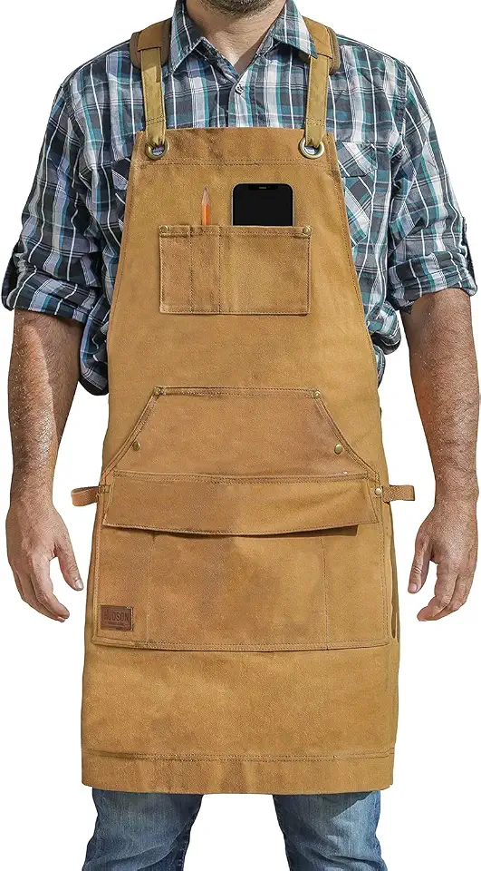 Woodworking Edition - Waxed Canvas Apron - Brown