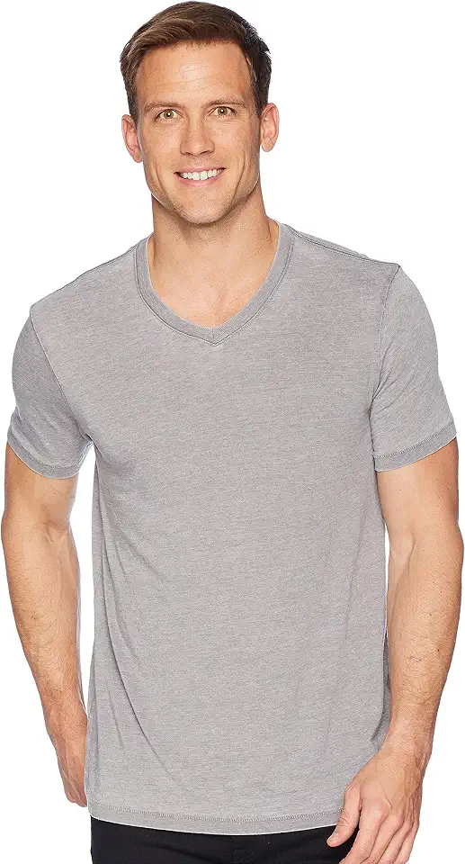 Lucky Brand Men's Venice Burnout V Neck Tee
