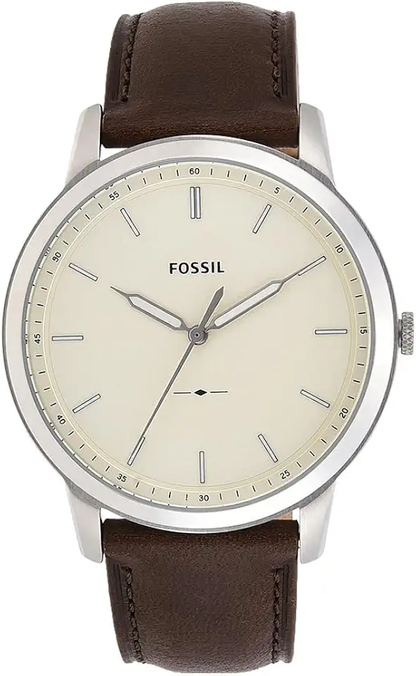 Fossil Men's Minimalist Quartz Stainless Steel Three-Hand Watch for Men