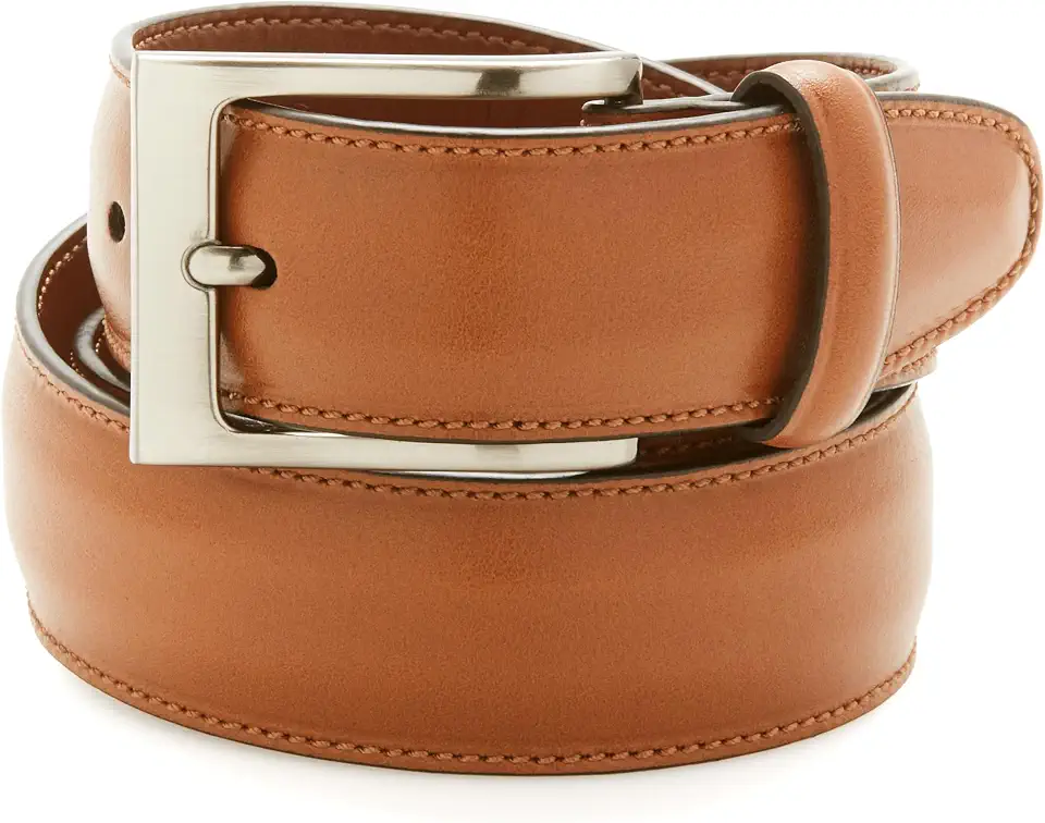 Perry Ellis Men's Portfolio Timothy Leather Belt (Available in Big & Tall)