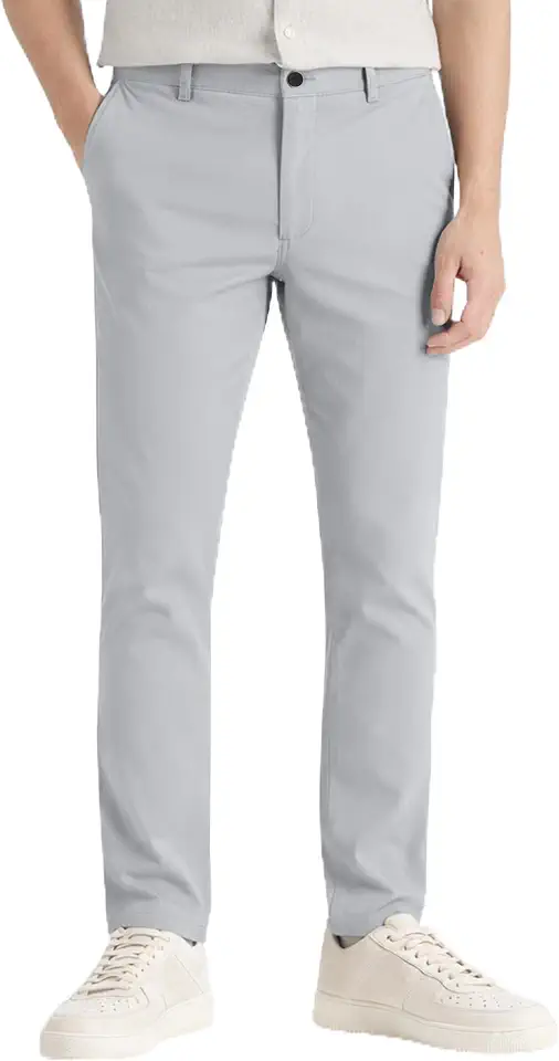 WESTACE Mens Chino Pants Slim Fit Casual Classic Flat Front Stretch Flex Cotton Chino Khaki Pants Sizes 30W-40W