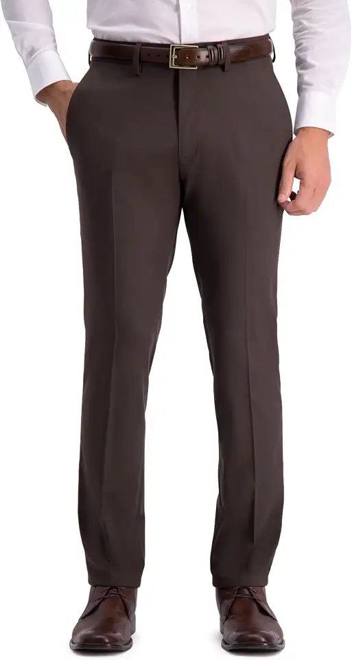 Kenneth Cole Reaction Men's Stretch Weave Slim Fit Dress Pant