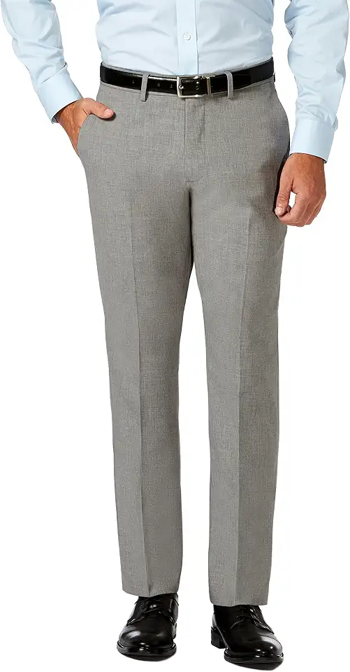 Haggar Men's Haggar Men’s Jmh 4-Way Stretch Slim Fit Flat Front Dress Pant