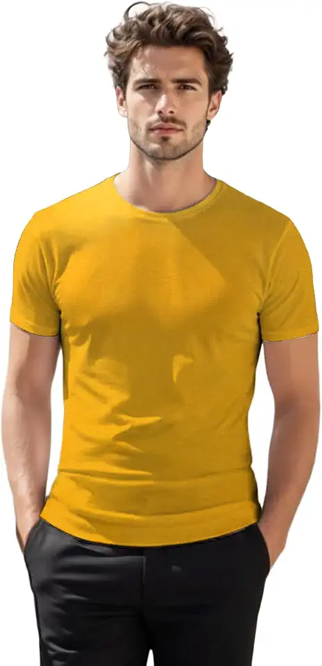 H2H Mens Casual Slim Fit T-Shirts Soft Lightweight Cotton Blend XS to 3XL