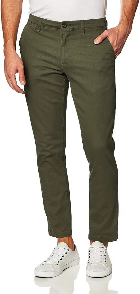 Men's Olive Green Chino Pants