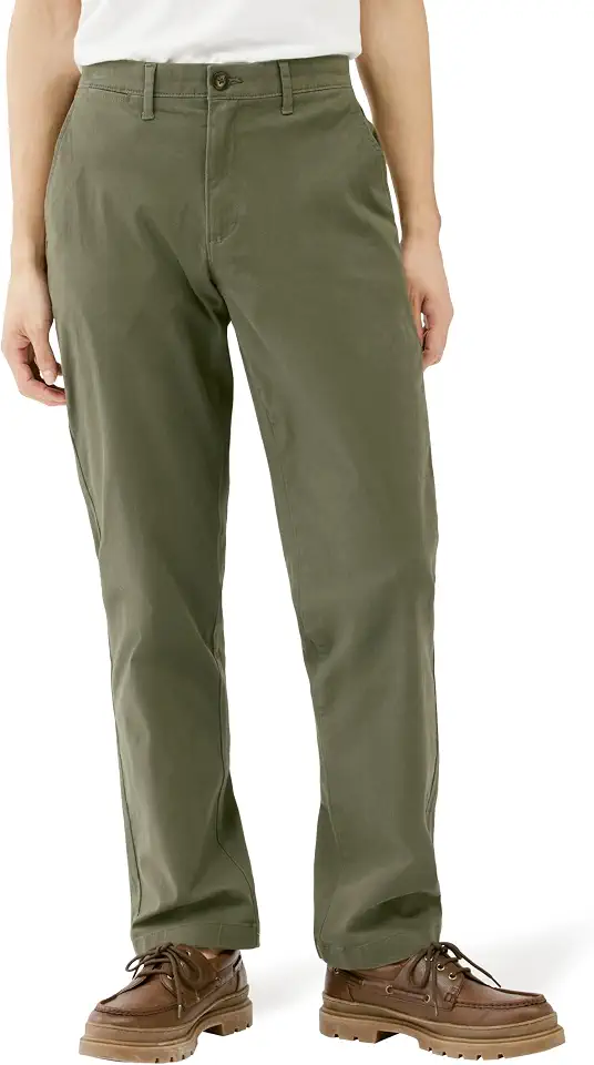 OEKO-TEX STANDARD 100 Amazon Essentials Men's Straight-Fit Casual Stretch Chino Pants, Sits at Waist
