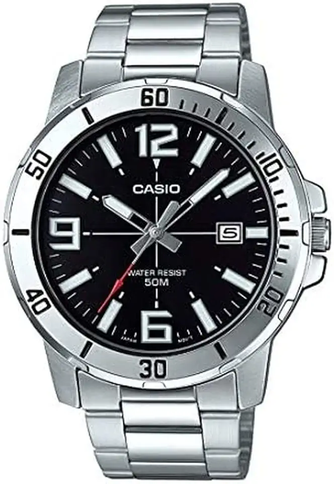 Men's Classic Silver Metal Band Analog Watch