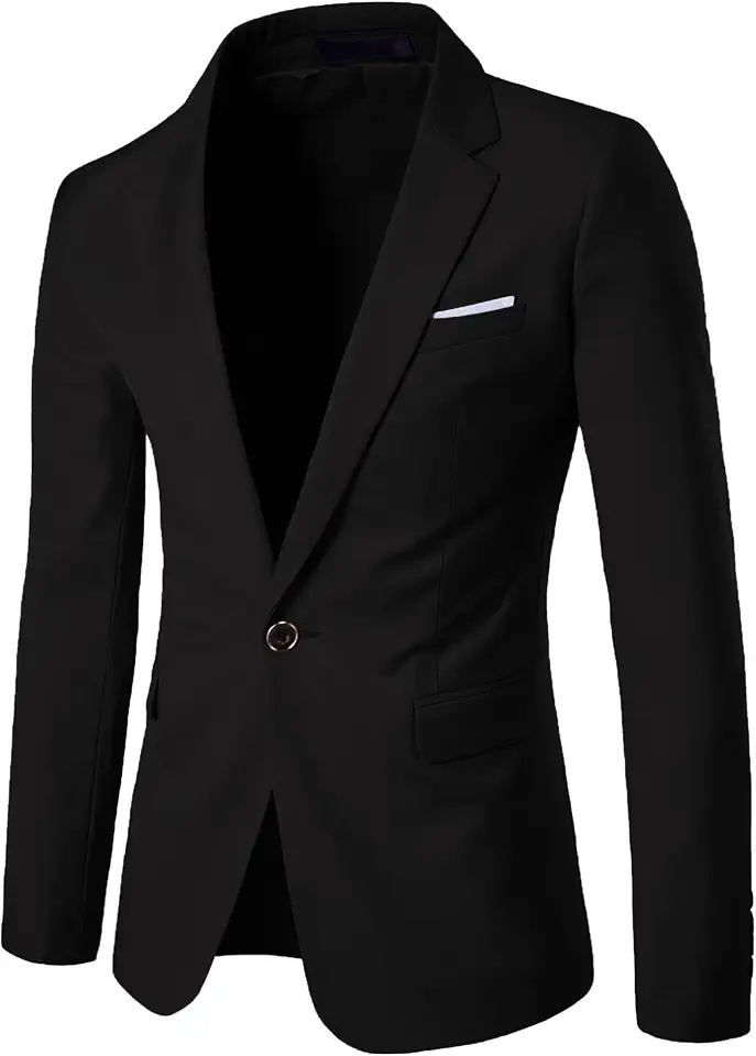 UNINUKOO Mens Sport Coat Slim Fit Suit Jacket for Casual Business
