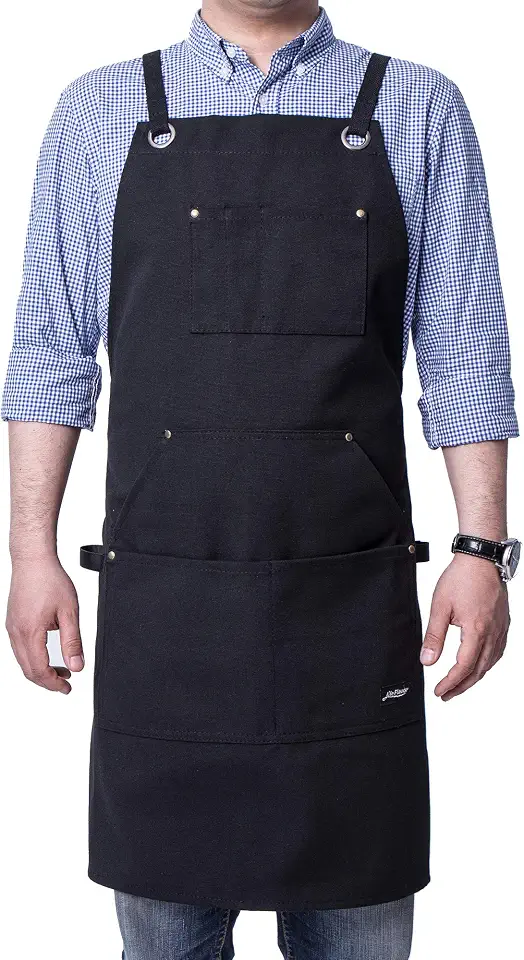 Men's Waxed Canvas Heavy Duty Utility Apron