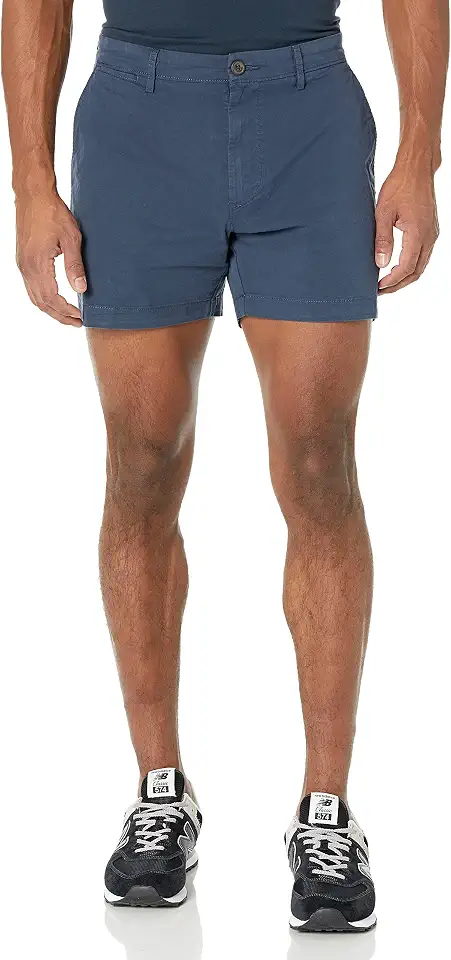 Amazon Essentials Men's Slim-Fit 5" Lightweight Comfort Stretch Oxford Cotton Shorts