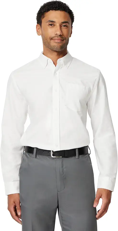 Men's White Button Down Oxford Shirt