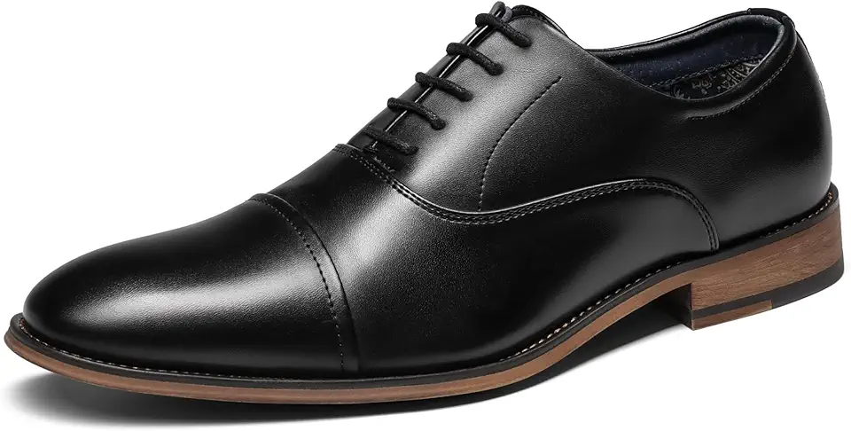 Bruno Marc Men's Cap-Toe Formal Dress Shoes