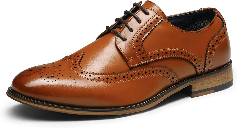 Bruno Marc Men's Cap-Toe Formal Dress Shoes