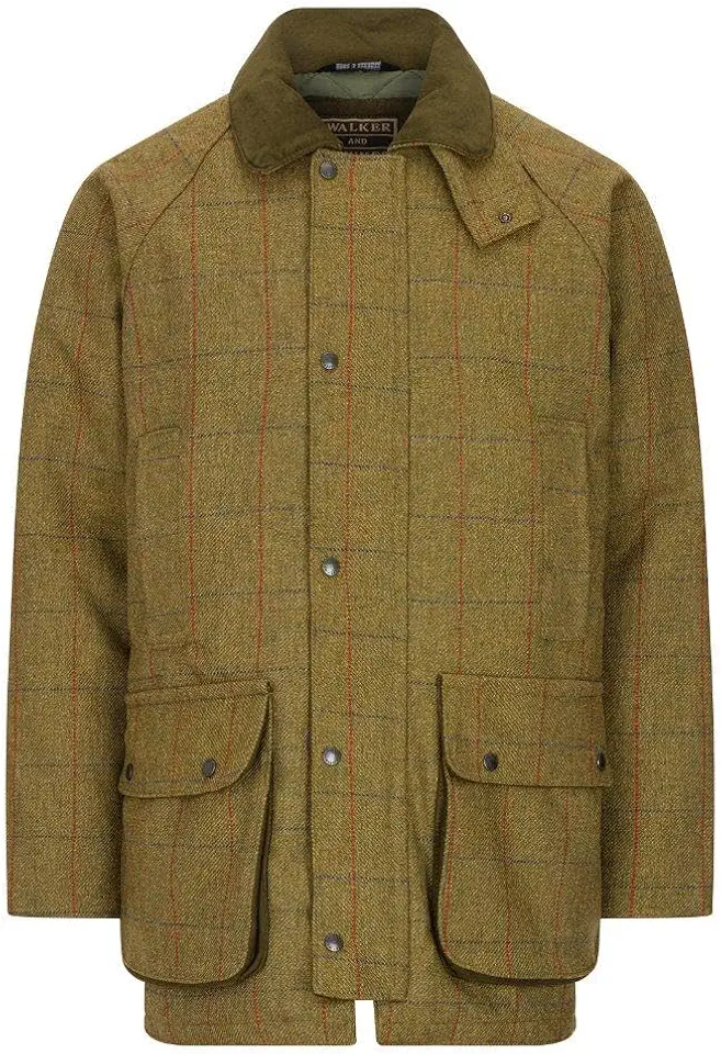 Walker and Hawkes Men's Barlaston Derby Tweed Jacket - Countryside Shooting Jacket for Men with Waterproof Fabric Protector