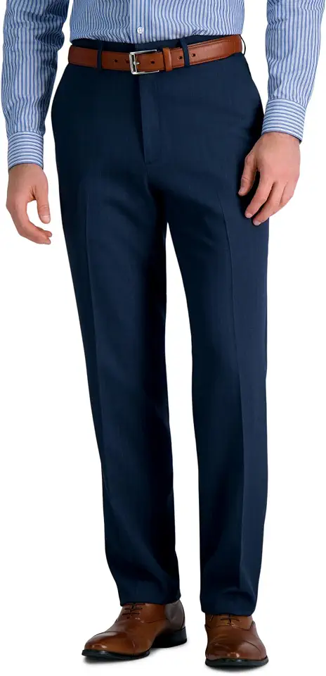 Haggar Men's Straight Fit Premium Comfort Dress Pant