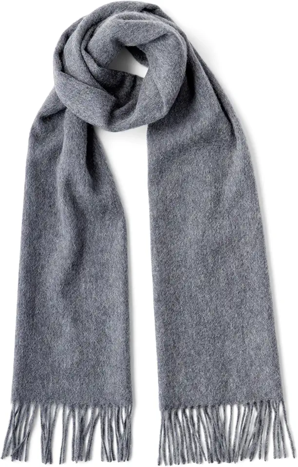 Fishers Finery Men's 100% Pure Cashmere Winter Scarf; 2-Ply Ultra Plush