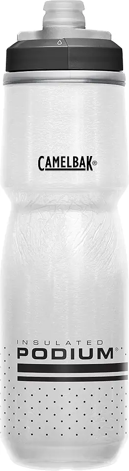 CamelBak Podium Chill Outdoor Water Bottle 24oz, White/Black