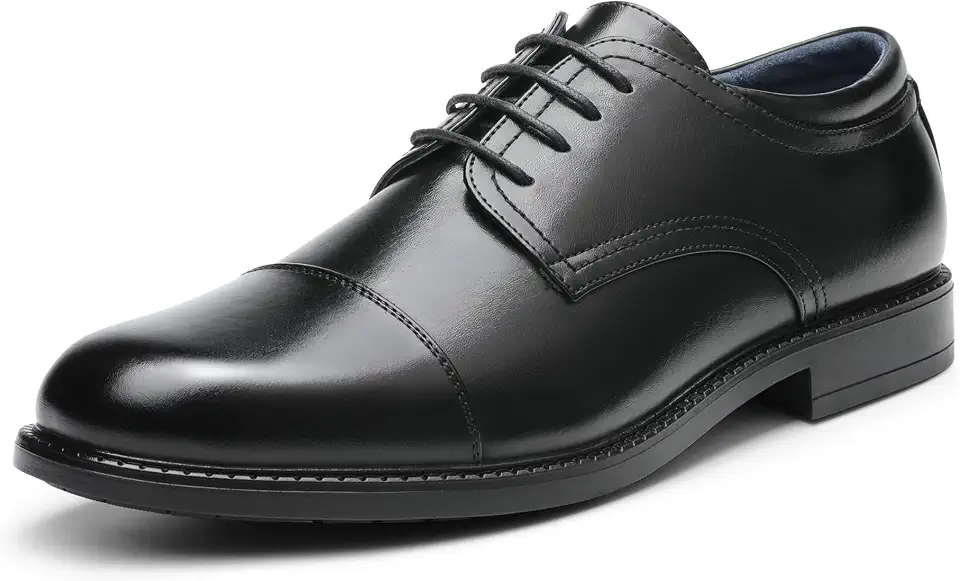 Bruno Marc Men's Dress Oxford Classic Cap Toe Shoes