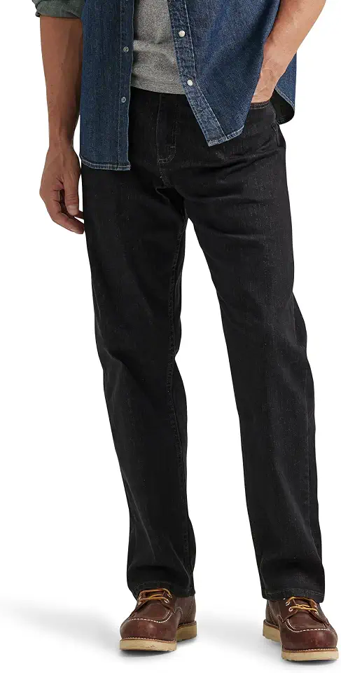 Men's Dark Navy Blue Raw Denim Jeans