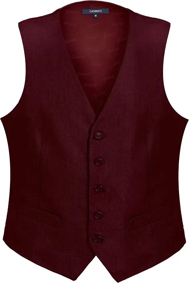 Men's Burgundy Wool Blazer