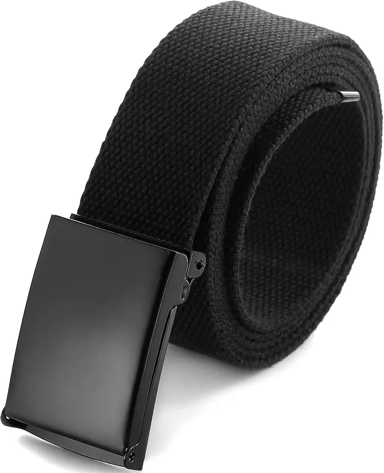 Men's Black Web Belt