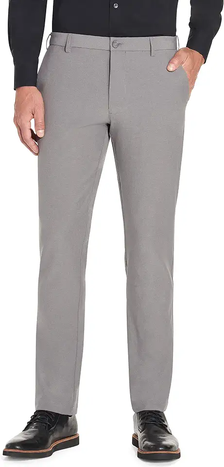 Van Heusen Men's Slim Fit Flex Flat Front Pant