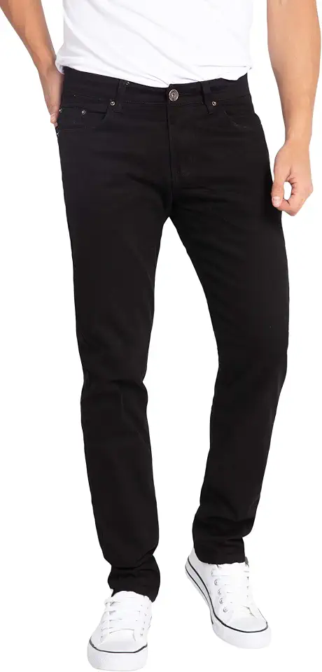 Global Recycled Standard WULFUL Men's Slim Fit Skinny Stretch Comfy Jeans Denim Pants