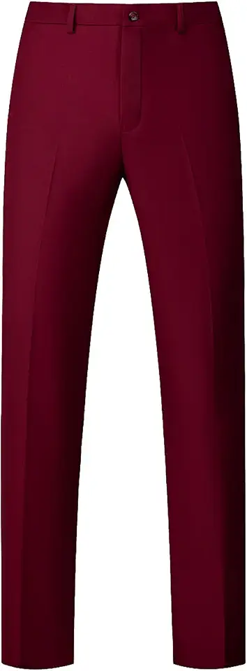 UNINUKOO Mens Dress Pants Slim Fit Business Casual Trousers