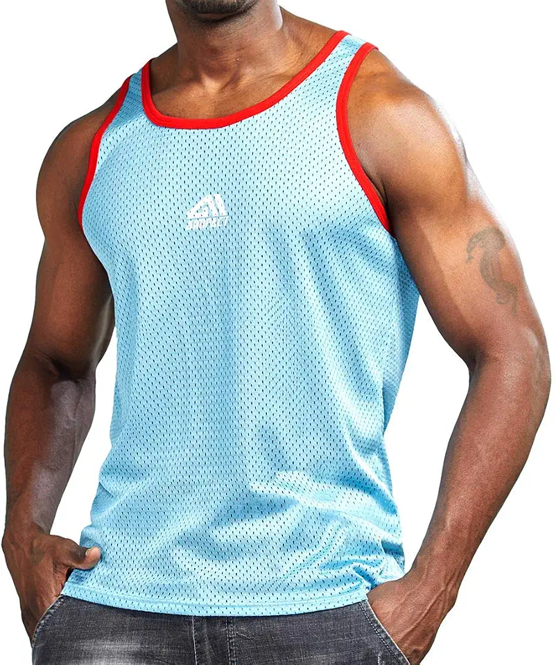 AIMPACT Men's Mesh Quick Dry Athletic Workout Tank Tops