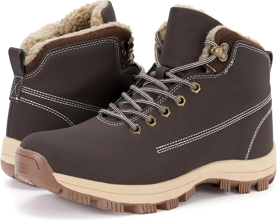 WHITIN Men's Waterproof Cold-Weather Snow Boots M605