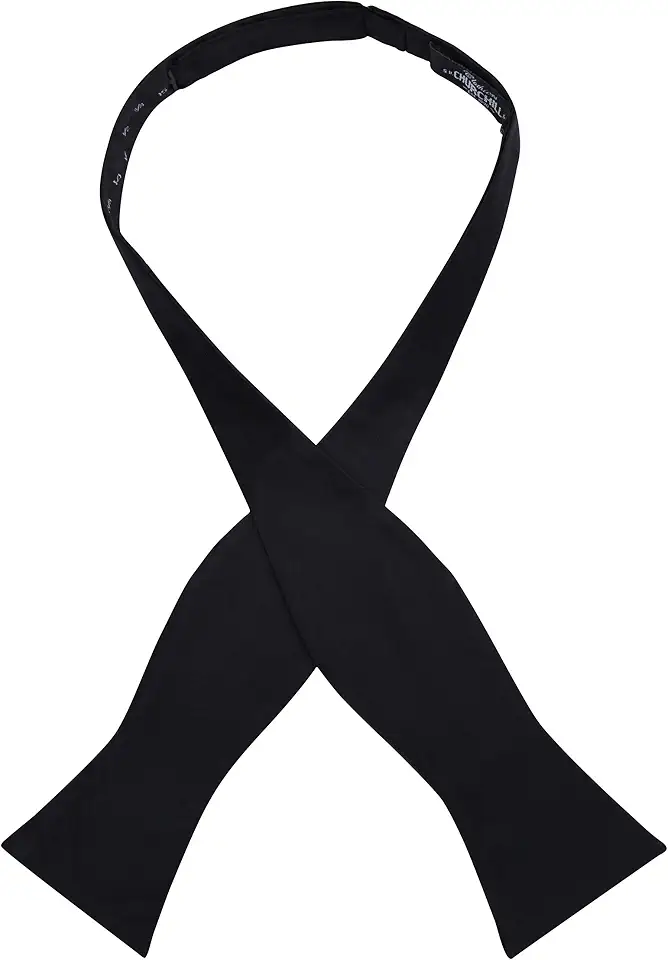 S.H. Churchill & Co. Men's 100% Silk Self-Tie Bow Tie for Classic Tuxedo