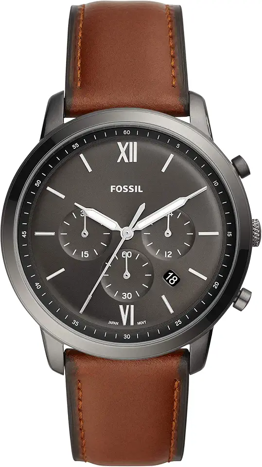 Fossil Men's Watch, Neutra Quartz Stainless Steel Chronograph Watch for Men