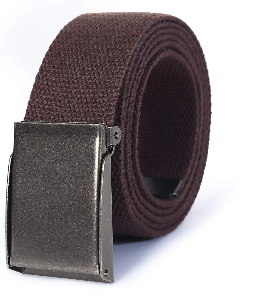 Men's Brown Fabric Belt
