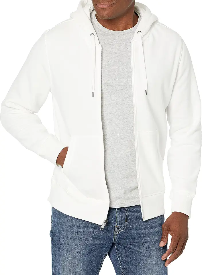 Amazon Essentials Men's Full-Zip Fleece Hoodie Sweatshirt (Available in Big & Tall)