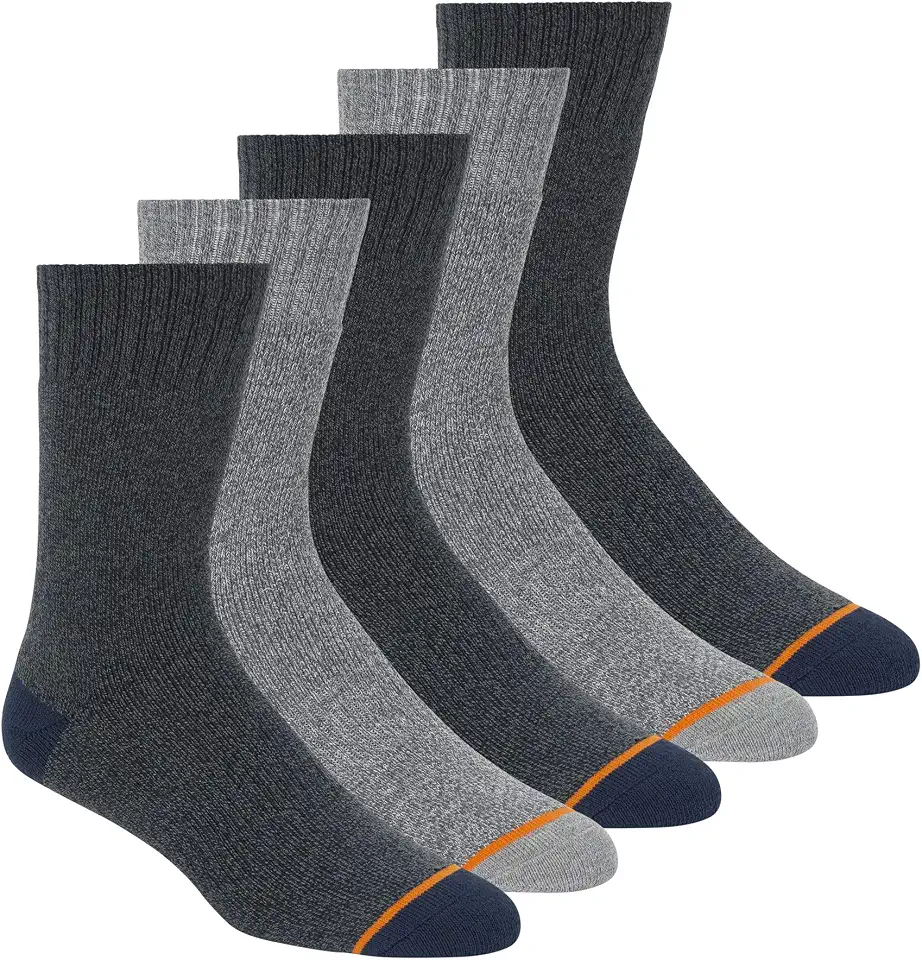 Men's Grey Marled Wool Crew Socks
