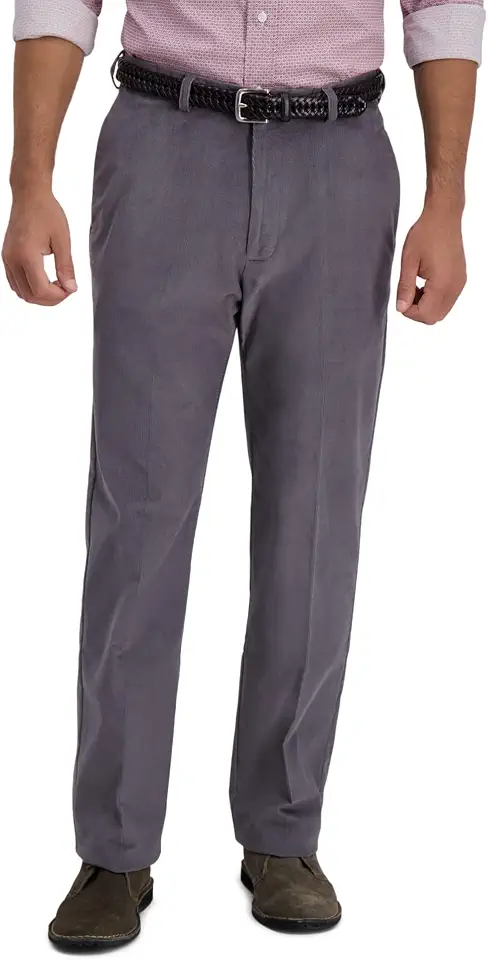 Haggar Men’s Classic Fit Premium Stretch Corduroy Pant