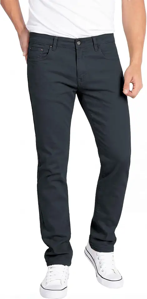 Global Recycled Standard WULFUL Men's Slim Fit Skinny Stretch Comfy Jeans Denim Pants