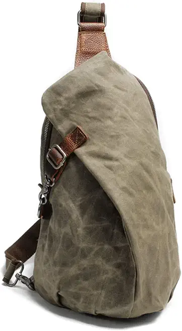 Men's Waxed Canvas Camera Backpack Daypack