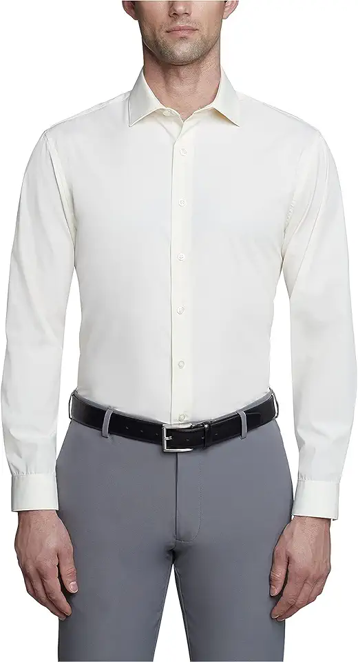 Kenneth Cole Unlisted Men's Slim Fit Solid Dress Shirt - Amazon Exclusive
