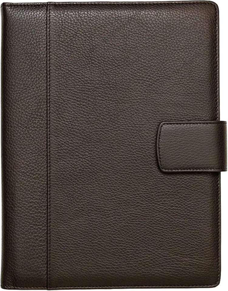 Men's Brown Genuine Leather Padfolio