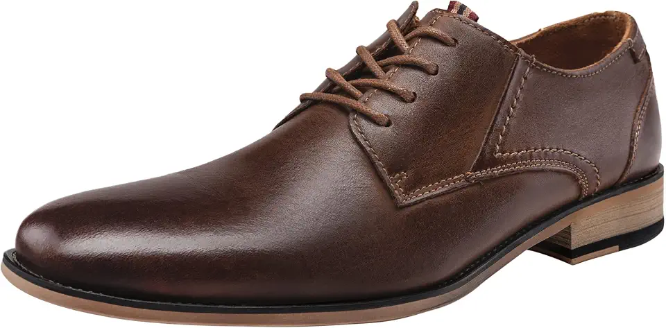 Jousen Men's Dress Shoes Leather Oxford Formal Derby Shoes