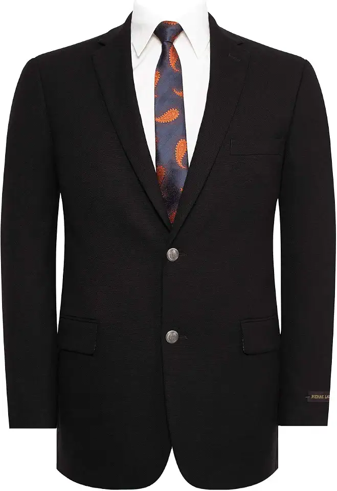 AMY ZHU Men's Classic Fit Stretch Blazer 2-Button Sport Coat Big & Tall