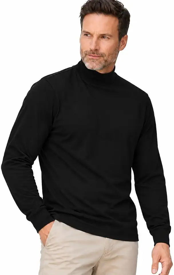 Lands' End Men's Super-T Mock Turtleneck