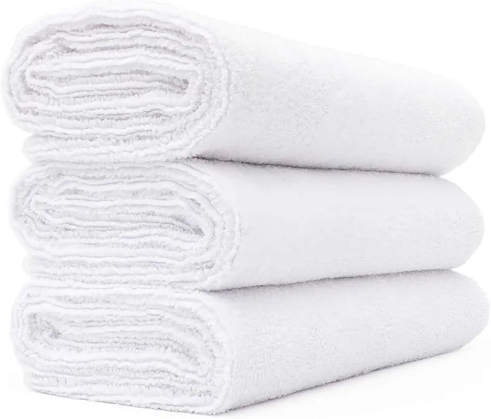 Men's White Cotton Workout Gym Towel