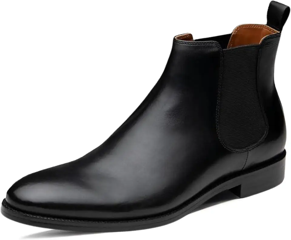 Dunross & Sons Men Jayden Chelsea Boot, Comfortable Leather Boot